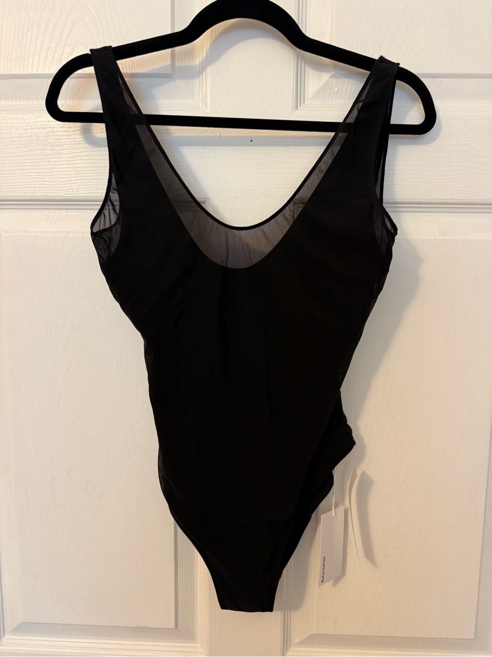 Reformation Pontia Mesh One Piece Swimsuit - Picture 5 of 7